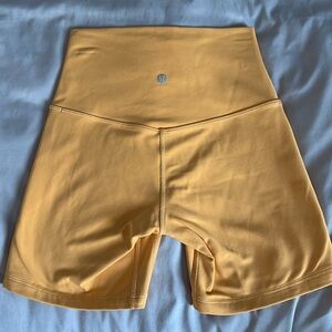 Lululemon 6” Align Shorts, Size 4, Color Orange “ish”